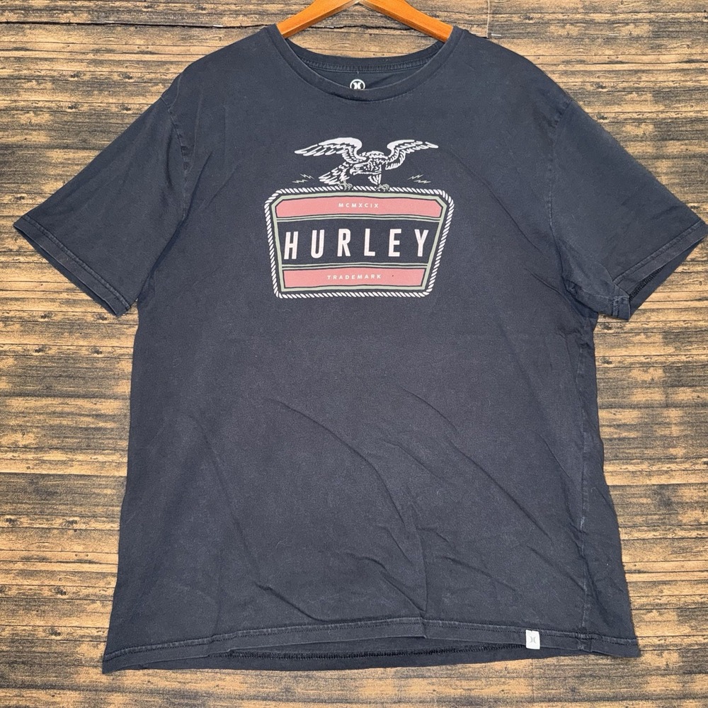 Hurley Men's Classic Crew Neck Shirt Sleeve T-Shirt Size Large